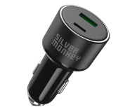 Ładowarka i akumulator SILVER MONKEY samochodowa 100W USB-C PD + USB 3.0 QC